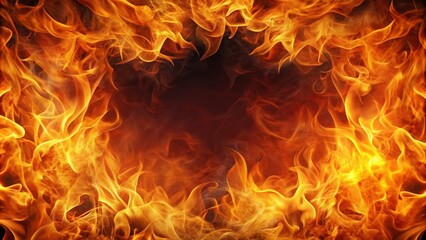 Abstract background of fiery flames with space for text, fire, abstract, background, flames, heat, hot, burning, orange, red