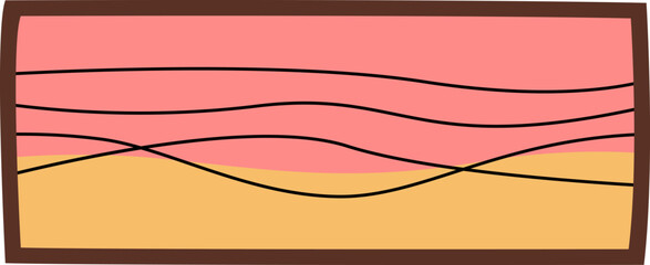 Hand Drawn Framed Abstract Lines Picture