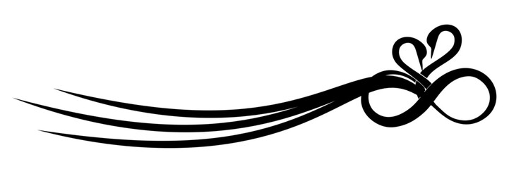 line art infinity love silhouette illustration  background for a infinity day