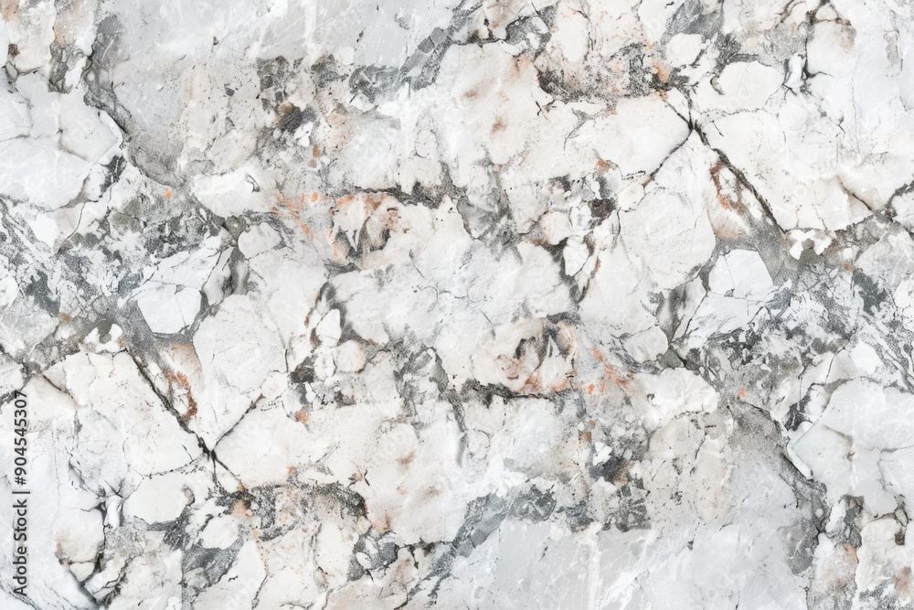 Aufkleber a close-up shot of a textured white and gray marble wall with unique patterns