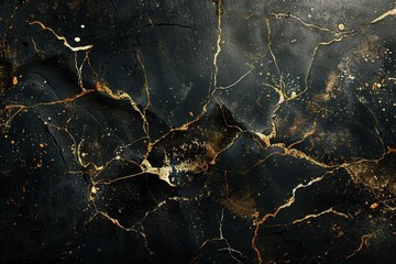 Elegant Black and Gold HD Wallpaper with White Accents. Luxury and Sophistication Concept