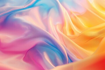 Obraz premium A detailed view of vibrant textile, ideal for illustrating designs or patterns