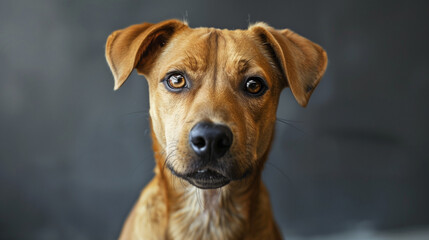 portrait of a retriever looking front