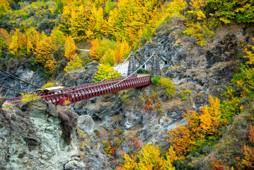 Kawarau Gorge Suspension Bridge - New Zealand