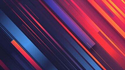 Fototapeta premium Abstract Geometric Colorful Line Art Illustration, Dynamic Modern Background Design