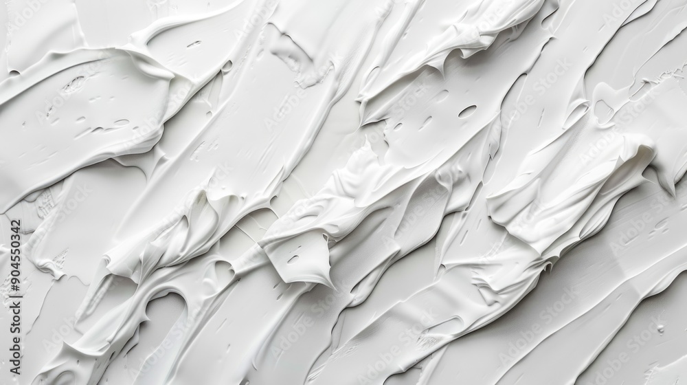 Poster close-up shot of white paint on a wall with subtle texture and color details
