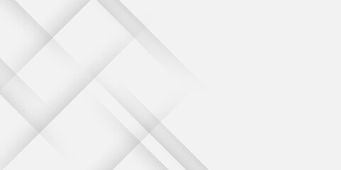 Obraz premium white and gray vector futuristic tech glow and shinning line simple modern abstract background. Modern lines pattern futuristic technology concept banner for cover, poster, presentation.