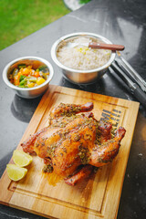 pollo ahumado en leña de nance - nance wood smoked chicken 3 hours