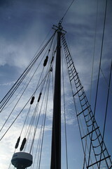sailboat rigging in Maine