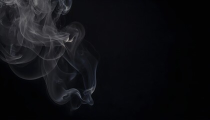 Obraz premium A black background featuring a softly blurred, smoky texture, evoking a sense of mystery and elegance. Multiple variations available. 