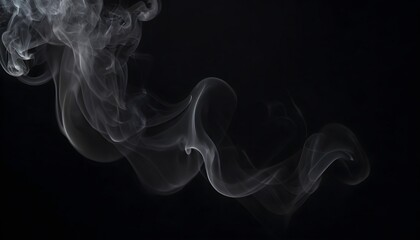 Obraz premium A black background featuring a softly blurred, smoky texture, evoking a sense of mystery and elegance. Multiple variations available. 