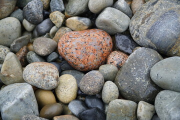 Rocks on the shore in Maine