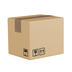 3d render  Delivery Box  illustration