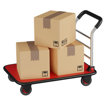 3d render box carrier  illustration