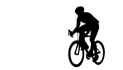 cycling man silhouette icon set, cycle silhouette, bicycle silhouette vector, bicycle man silhouette, sport, racing, vehicle, active concept.
