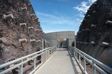 Hoover Dam and Lake Mead near Las Vegas Nevada