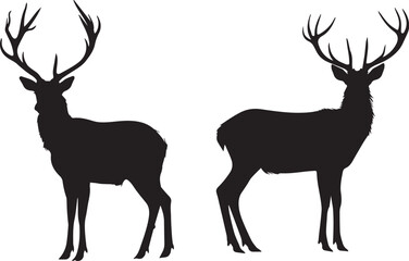 Deer silhouette vector