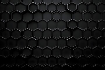 Abstract black texture background hexagon