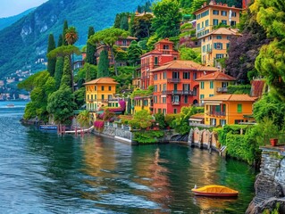 Picturesque Italian Lakeside Village