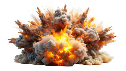 Realistic Explosions on a Transparent Background: Great for Game and Film Effects and Dynamic Explosions.