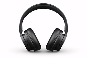 A pair of black over-ear headphones,  perfect for listening to music or podcasts.