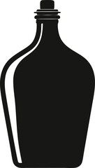 Vector illustration design of a bottle silhouette