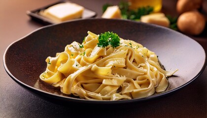 Creamy Fettuccine Alfredo with Fresh Herbs