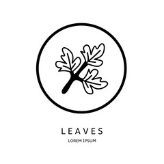 Logo vector design for business. Leaves logos.