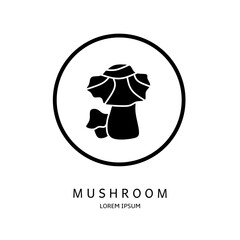 Logo vector design for business. Mushroom logos.