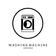 Logo vector design for business. Washing machine logos.