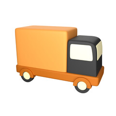 Delivery Truck 3D Illustration for uiux, web, app, presentation, etc