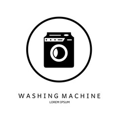 Logo vector design for business. Washing machine logos.