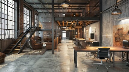 Industrial Loft Interior Design