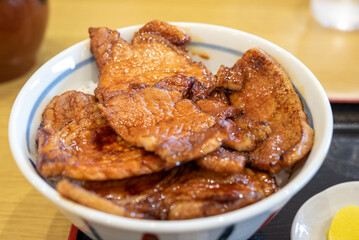 帯広の豚丼
