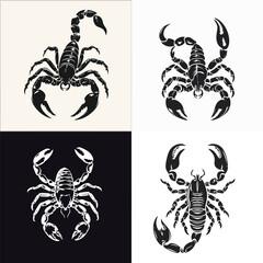 Scorpion logo design vector illustration