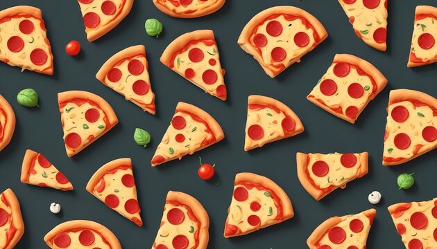 seamless pattern with hearts - Powered by Adobe