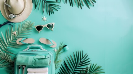 Fototapeta premium Summer Vacation Essentials