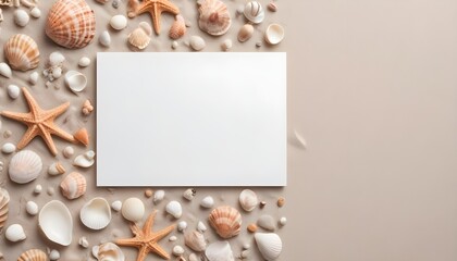 Obraz premium blank card with pearls