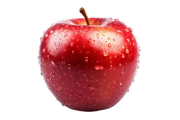 Red apple isolated on a transparent png