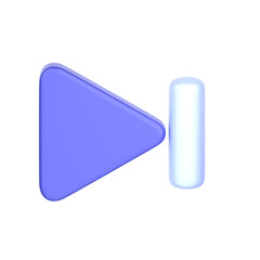 Next Skip Button 3D Illustration for uiux, web, app, presentation, etc