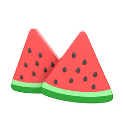 Watermelon 3D Illustration for uiux, web, app, presentation, etc