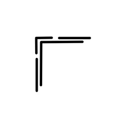 hand drawn corner border shape