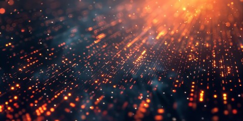 Fototapeta premium A visually captivating background featuring glowing particles in an abstract style