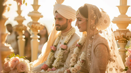 Photo of indian couple wedding,
