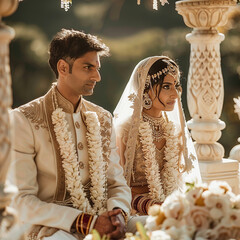Photo of indian couple wedding,
