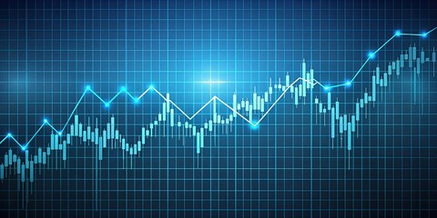 Graph depicting the fluctuation of stock prices , stock market, trading, investment, finance, chart, trends, data, analysis