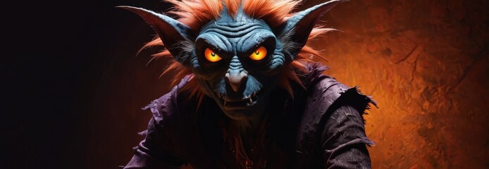 Glowing Eyes of a Fantasy Creature.