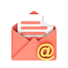 Mail Address 3D Illustration for uiux, web, app, presentation, etc