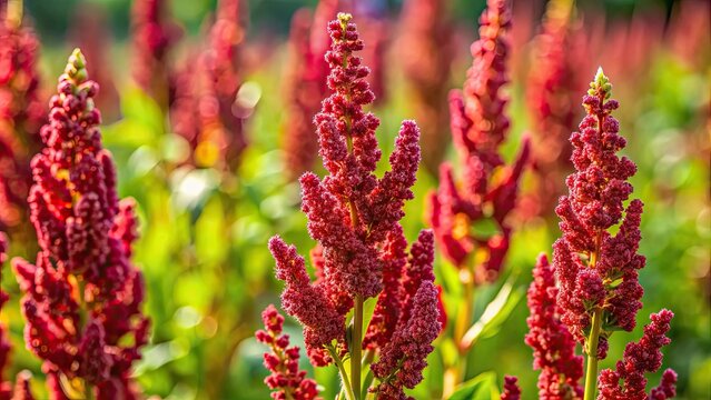Vibrant photo of Rumex crispus plant with curly leaves in natural setting, Rumex crispus
