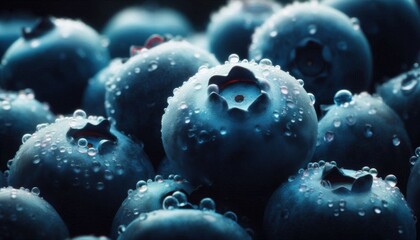 Obraz premium close up view of blueberries